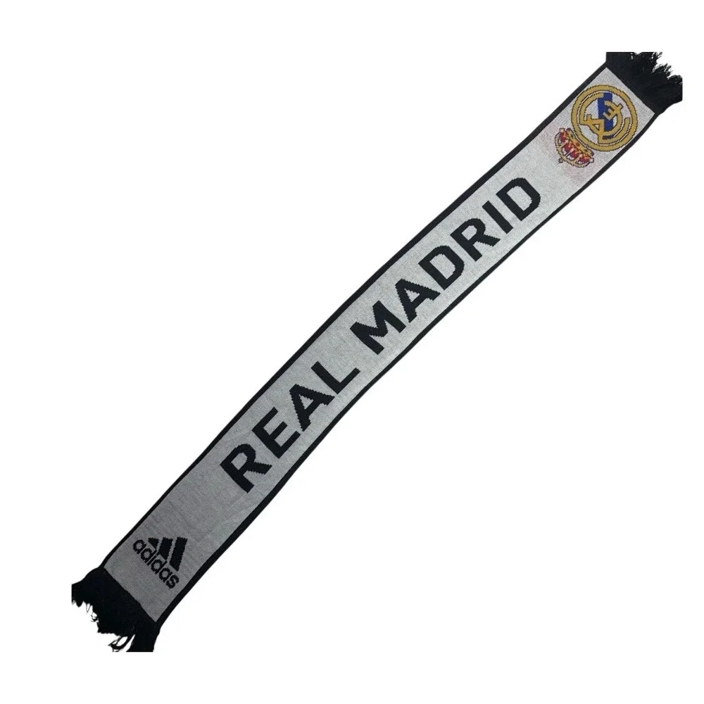 Adidas Real Madrid Knit Scarf Unisex OSFM White Official Licensed Product NEW‎